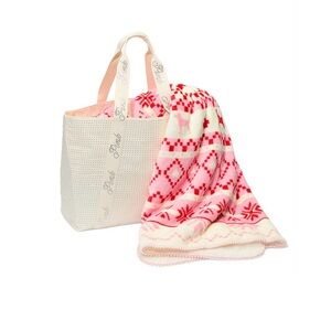 Victoria's Secret Bag & Sherpa Blanket